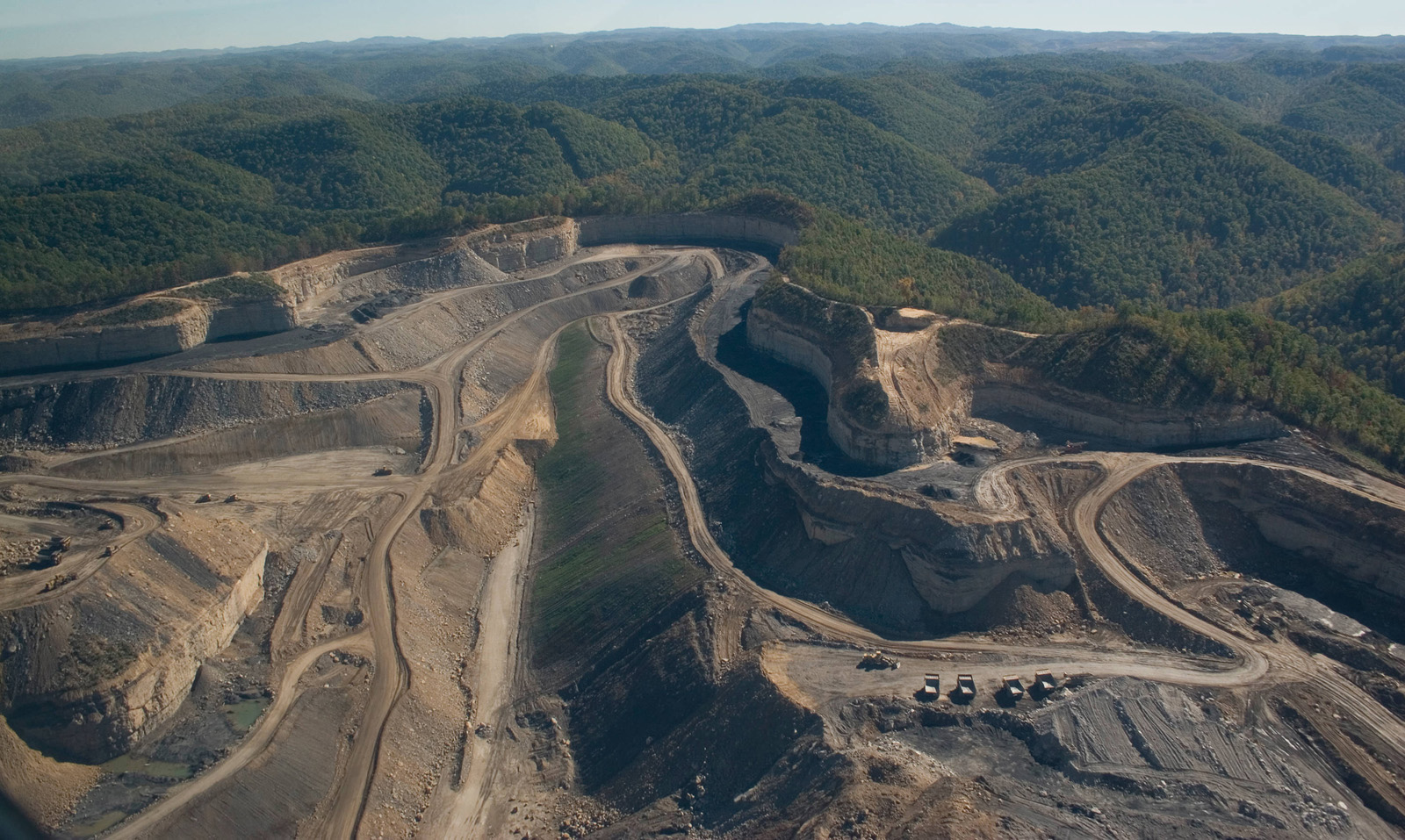 Open pit coal mine