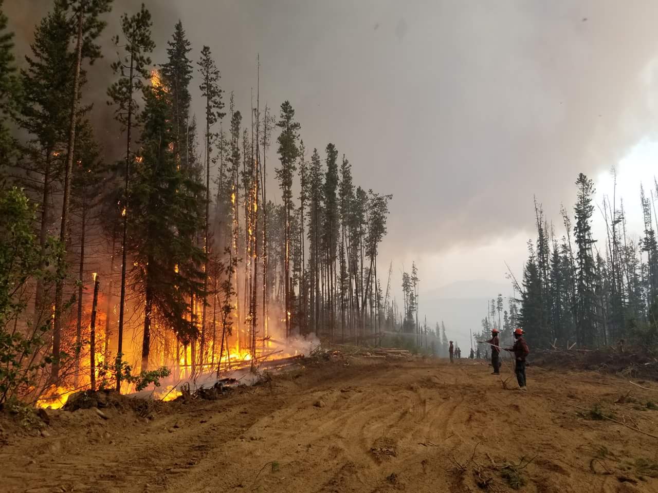 Wildfire, BC, 2018. BC Wildfire Service.