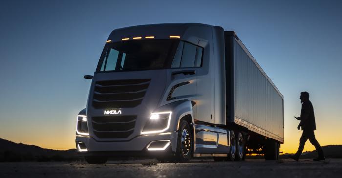 Nikoa Motor Company hydrogen-fuel-cell truck rig