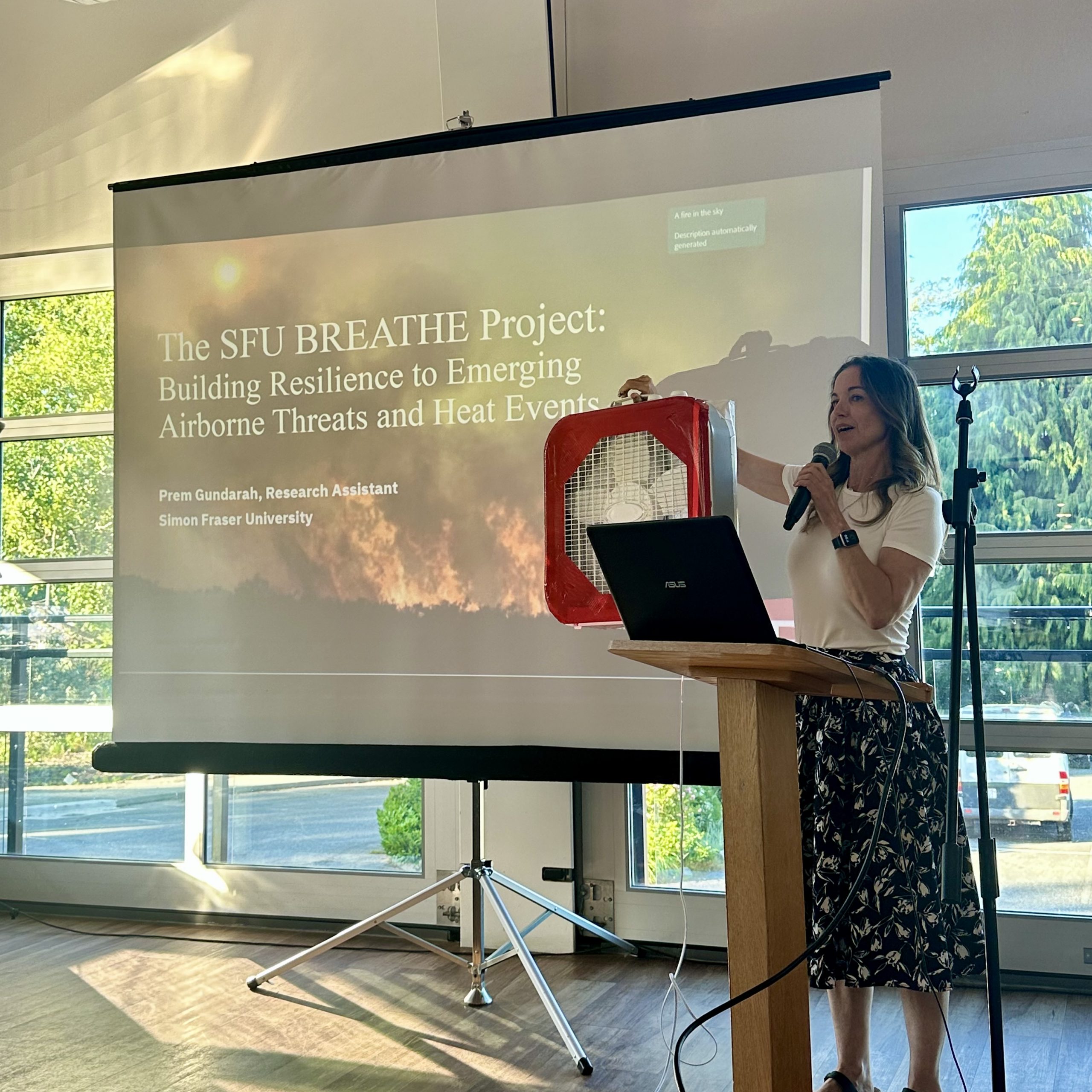 Dr. Anne-Marie Nicol presenting at a community conference in Gibsons, British Columbia on June 20, 2024.​